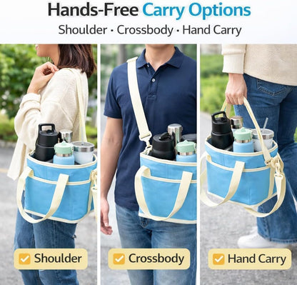 CarrySip™ Drink Carrier ☕ — 4 Cups, One Easy Trip