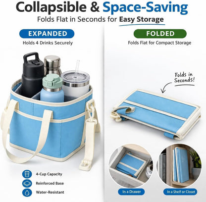 CarrySip™ Drink Carrier ☕ — 4 Cups, One Easy Trip